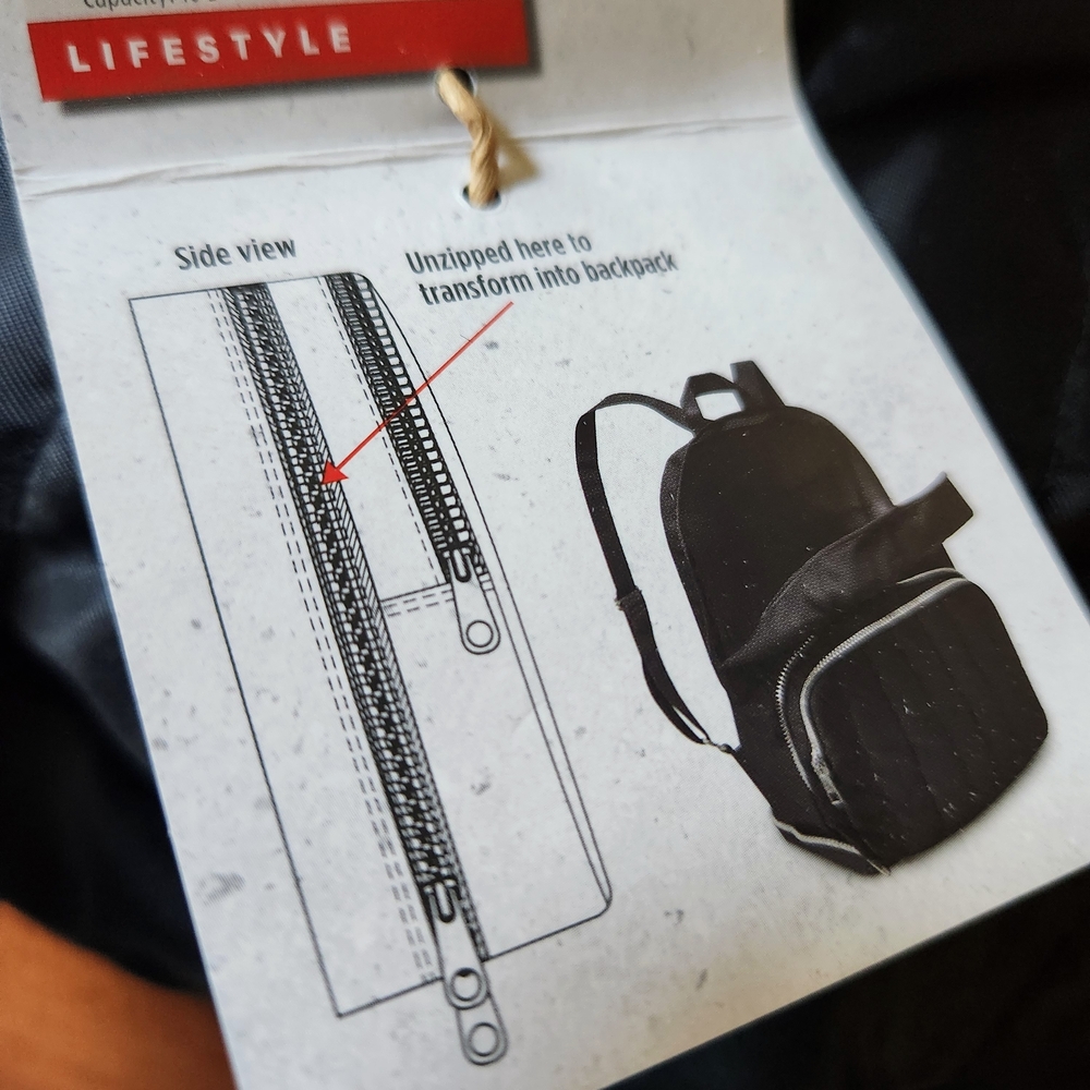 Crossbody Foldable Backpack - Picture 8 of 8